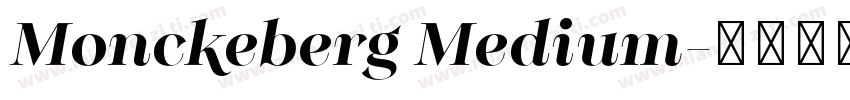 Monckeberg Medium字体转换